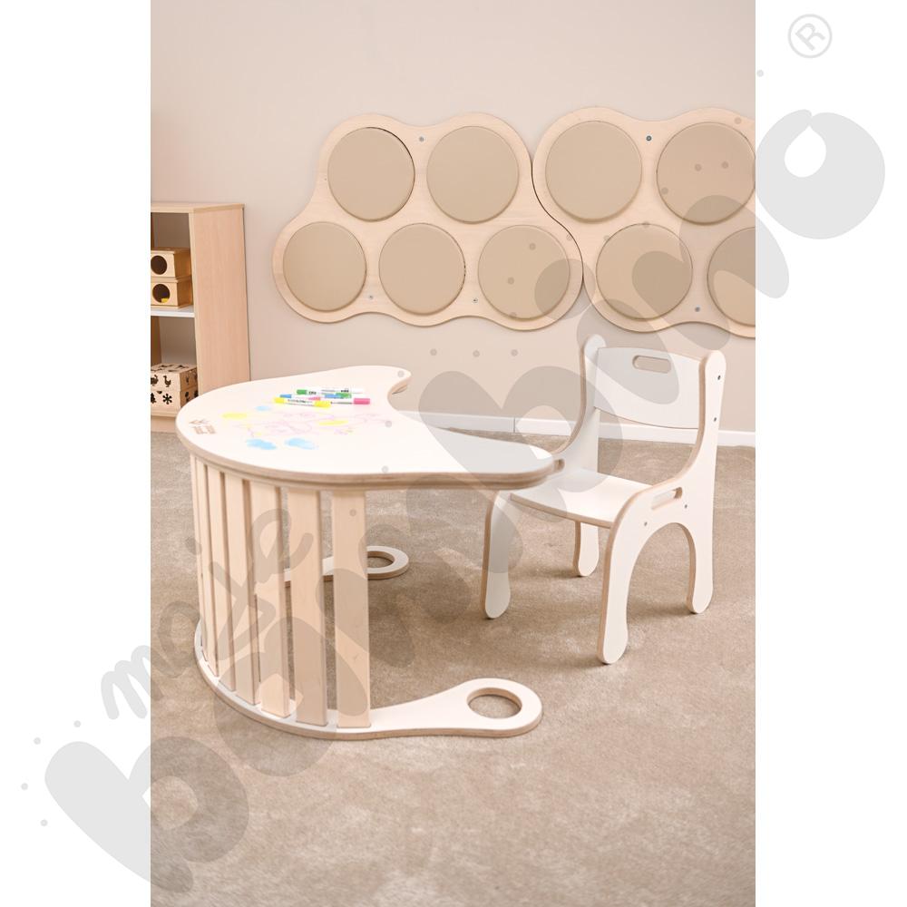 Krzesło ergonomiczne Good Wood - białe