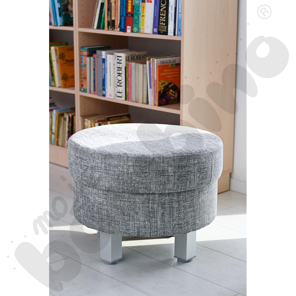 Pufa Relax okrągła szara