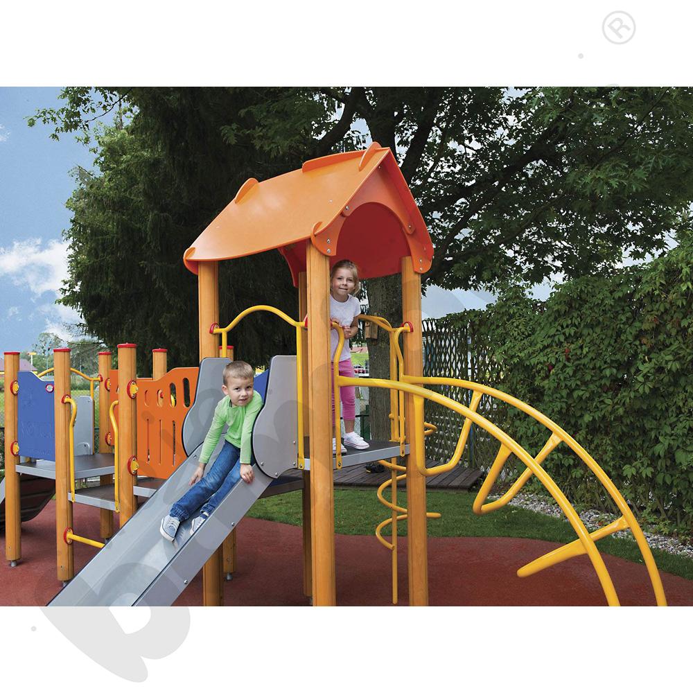 Orbis - wieża 12, drewniane słupy