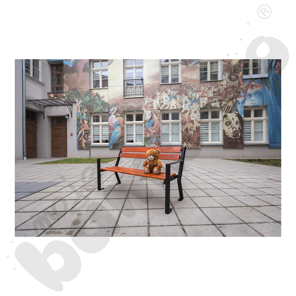 Ławka dziecięca Śmiałek, mahoń