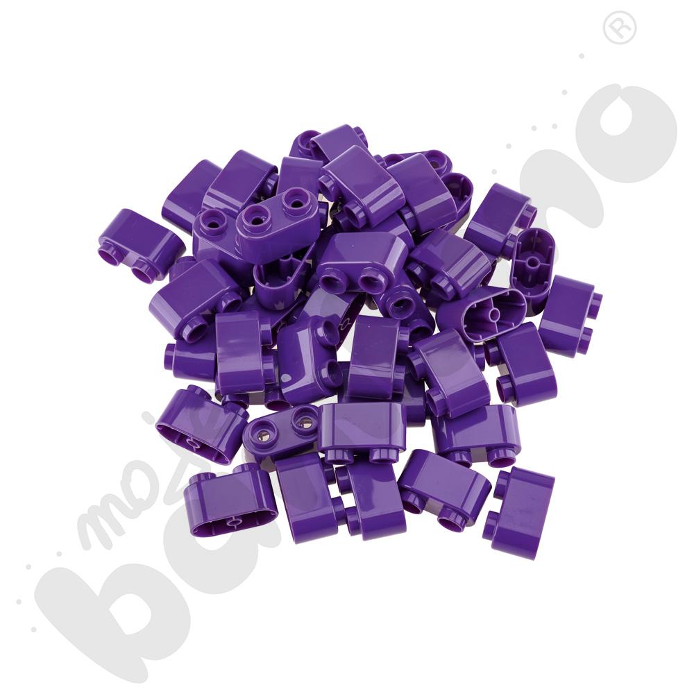 BOTZEES WALL - klocki 2-pinowe, ciemnofioletowe