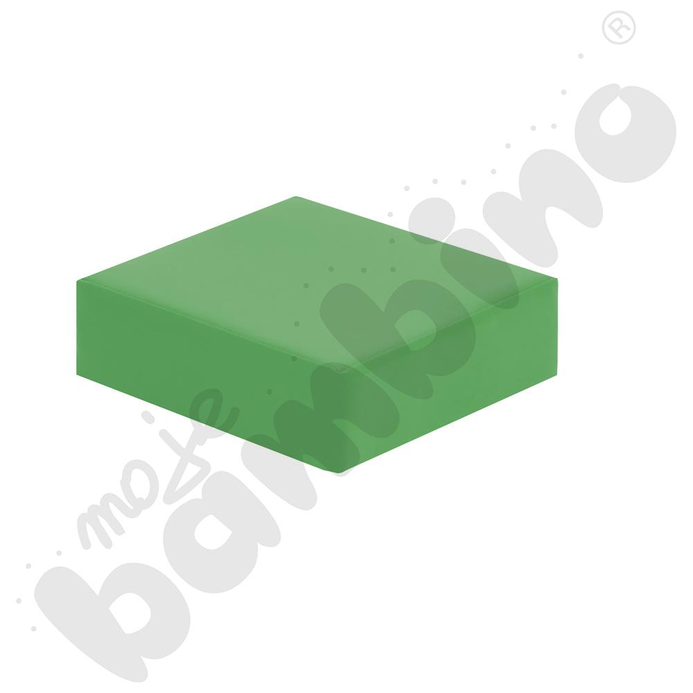 Pufka tęczowa kwadratowa ciemnozielona