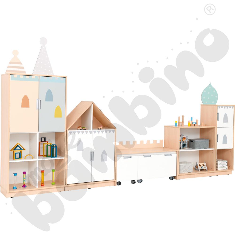 Quadro - zestaw Pałac 90 st., cichy domyk, skrzynia klon jasny