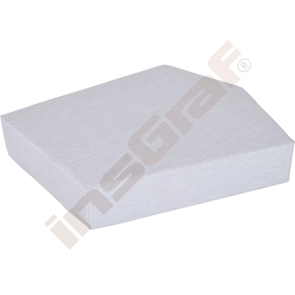 Žíněnka Quadro 2 světle šedá, výška 20 cm