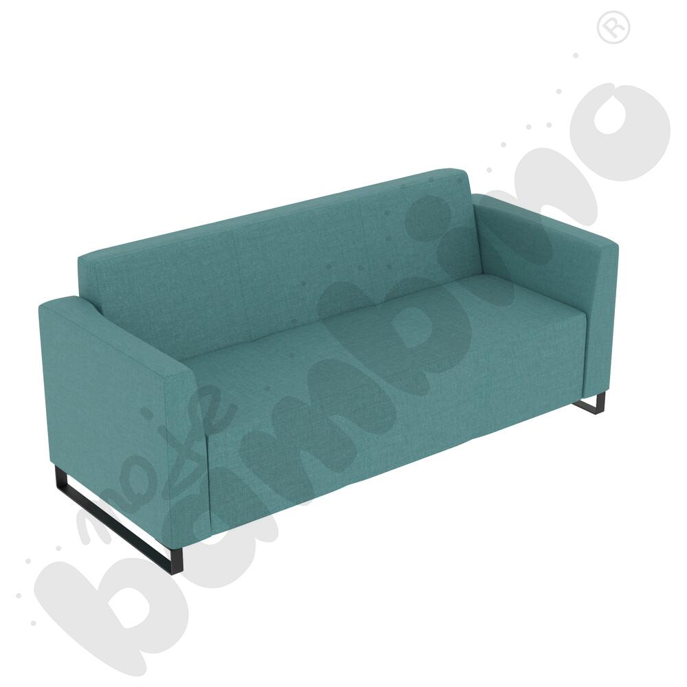 Sofa Universum 3-os. wys. 82 cm, 2 boki niskie, tkanina KG09