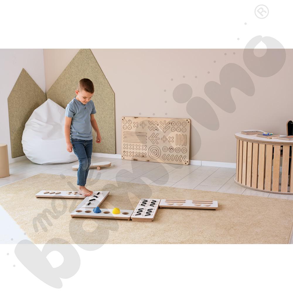 Ścieżki sensoryczne Good Wood - białe - MED