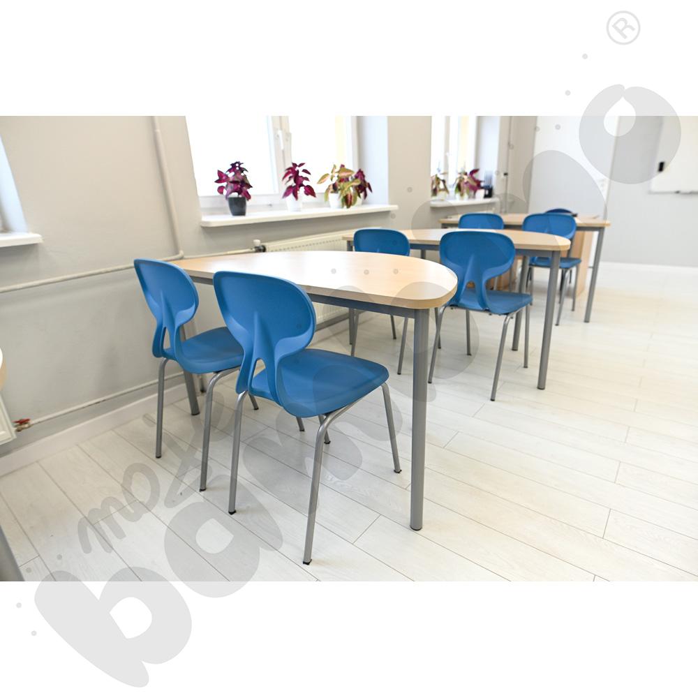 Krzesło Colores rozm. 6 turkusowe, stelaż aluminium