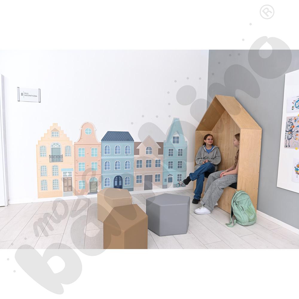 Panel ścienny - dom, piaskowy