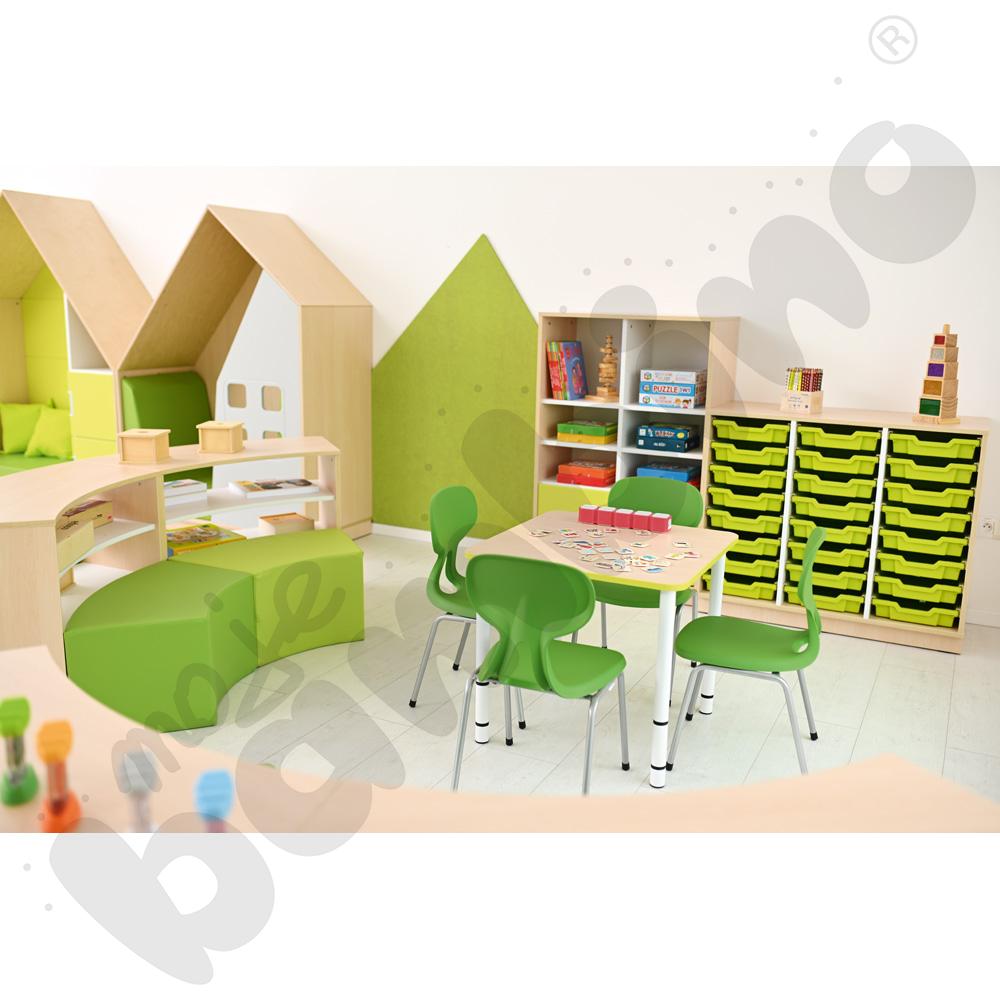 Blat Quadro klon jasny kwadratowy, limonkowe obrzeże