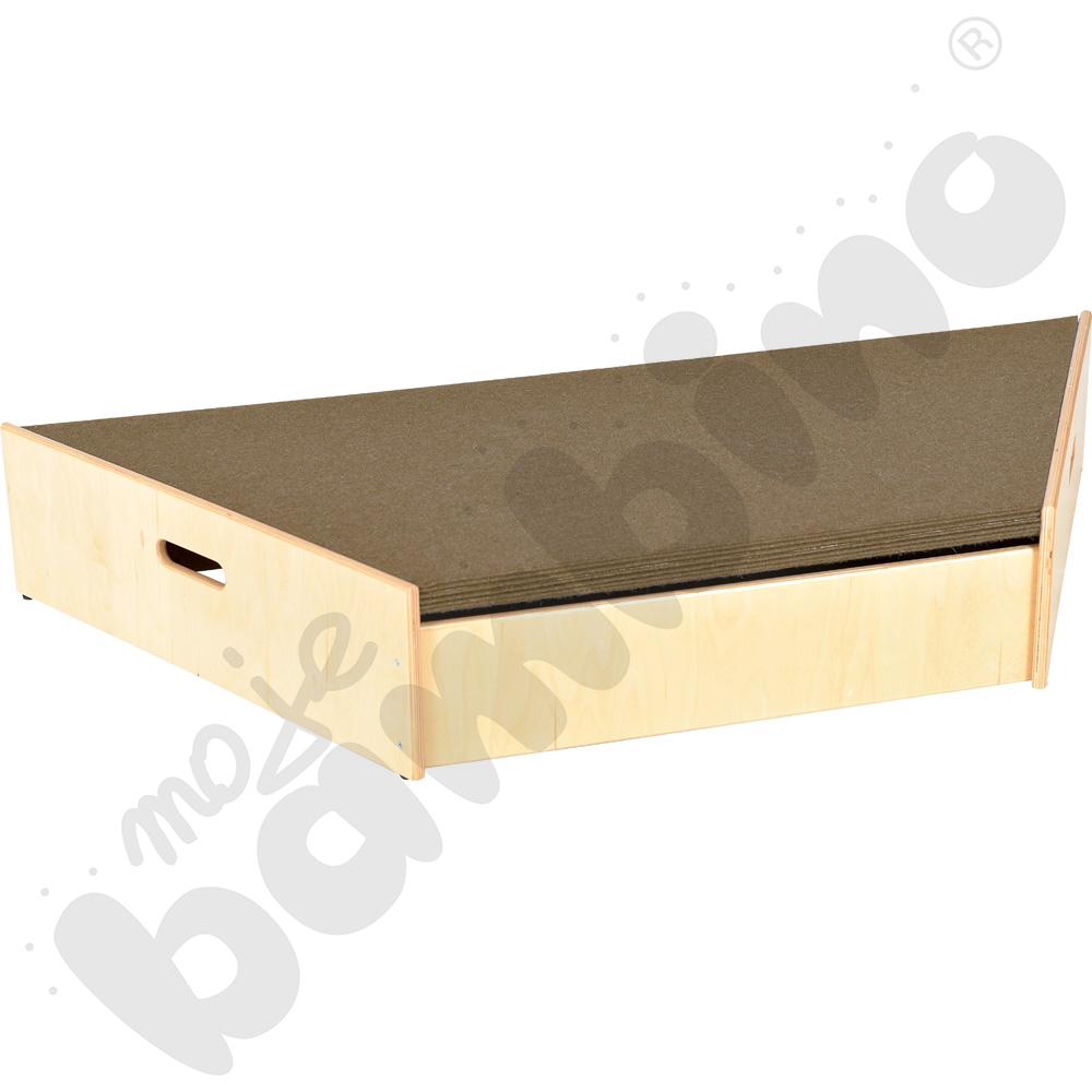 Podest trapezowy, wys. 30 cm - jasnobrązowy