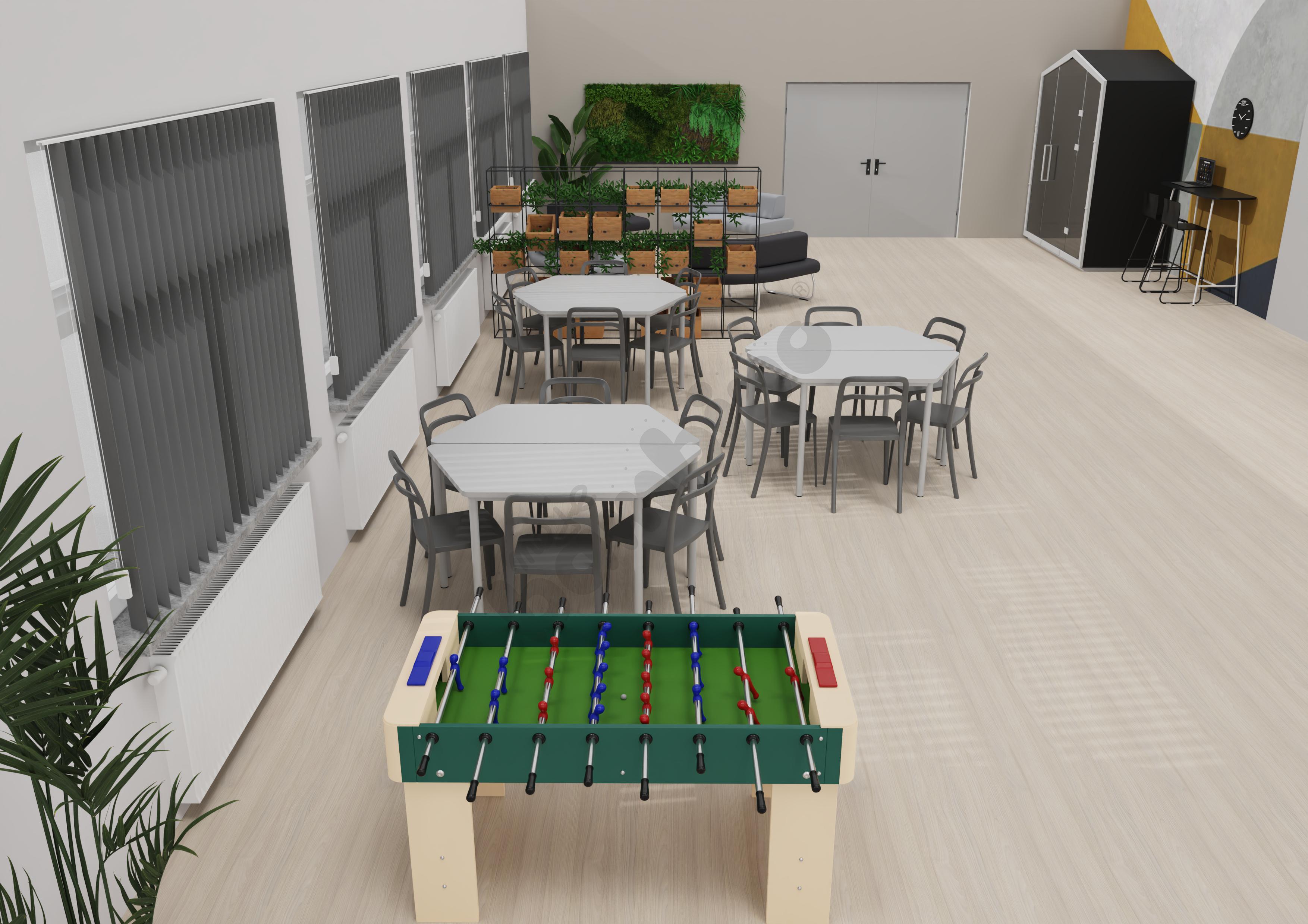 Korytarz szkolny z budką akustyczną 