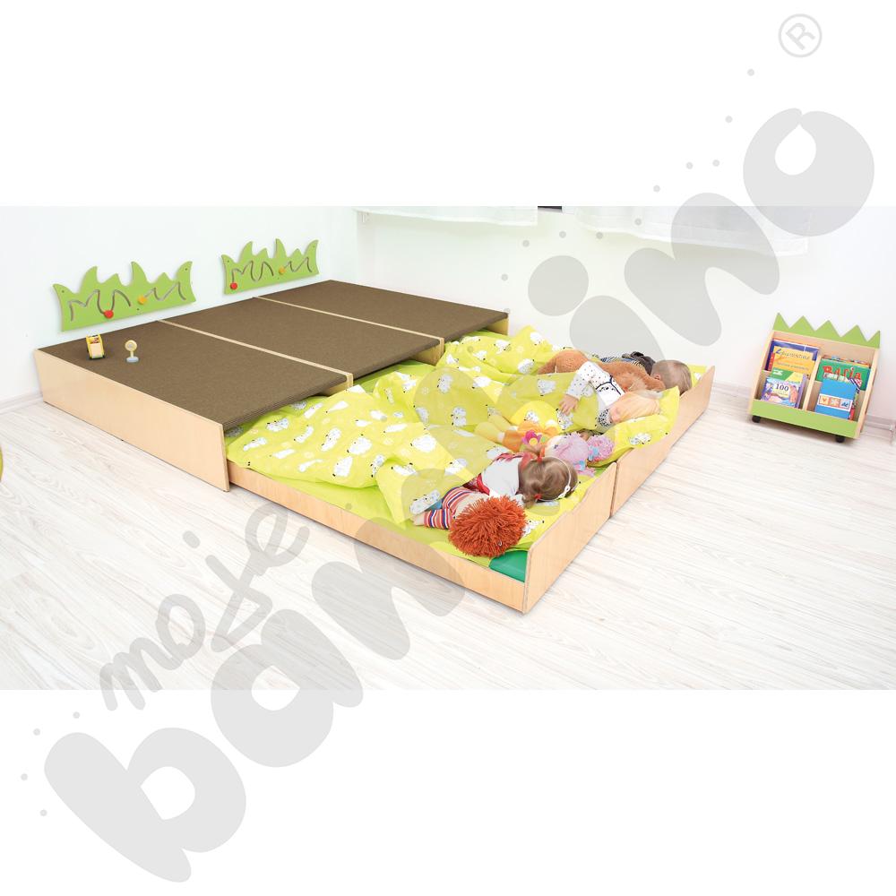 Podest z łóżeczkiem, wys. 30 cm - jasnobrązowy