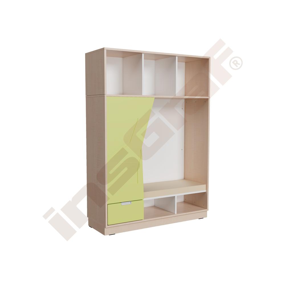 Quadro - Versteckschrank PLUS, Ahorn Jylland, limone