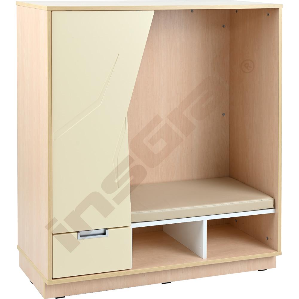 
Quadro - Versteckschrank, Ahorn Jylland, hellelfenbein
