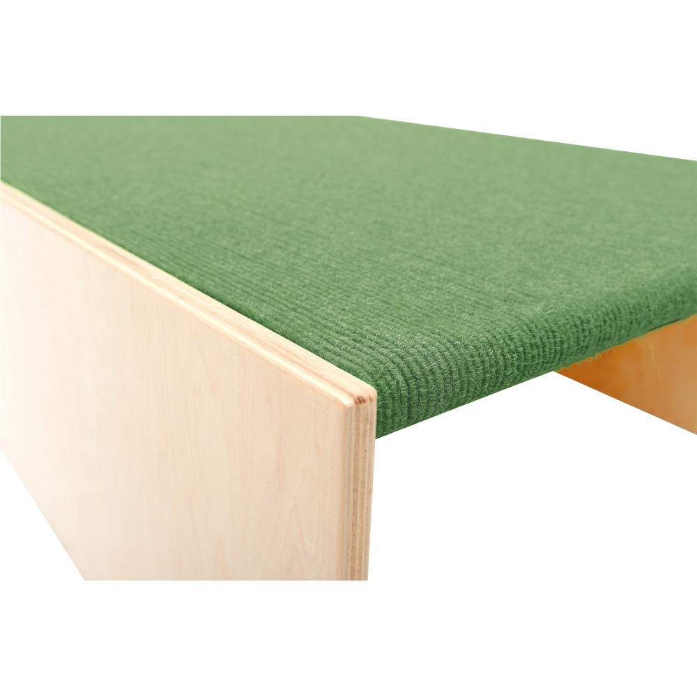 Pódium s úložným priestorom na boku , výška 30 cm - tmavozelené