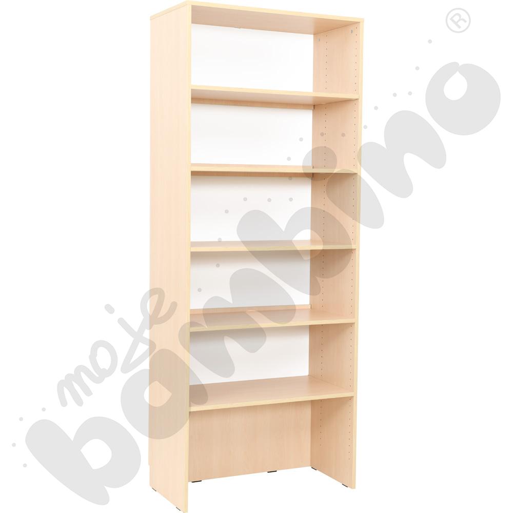 Regał Grande biblioteczny z wnęką – klon jasny