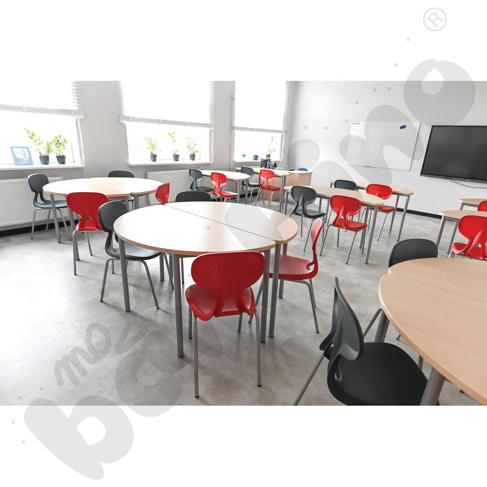 Krzesło Colores rozm. 6 szare, stelaż aluminium