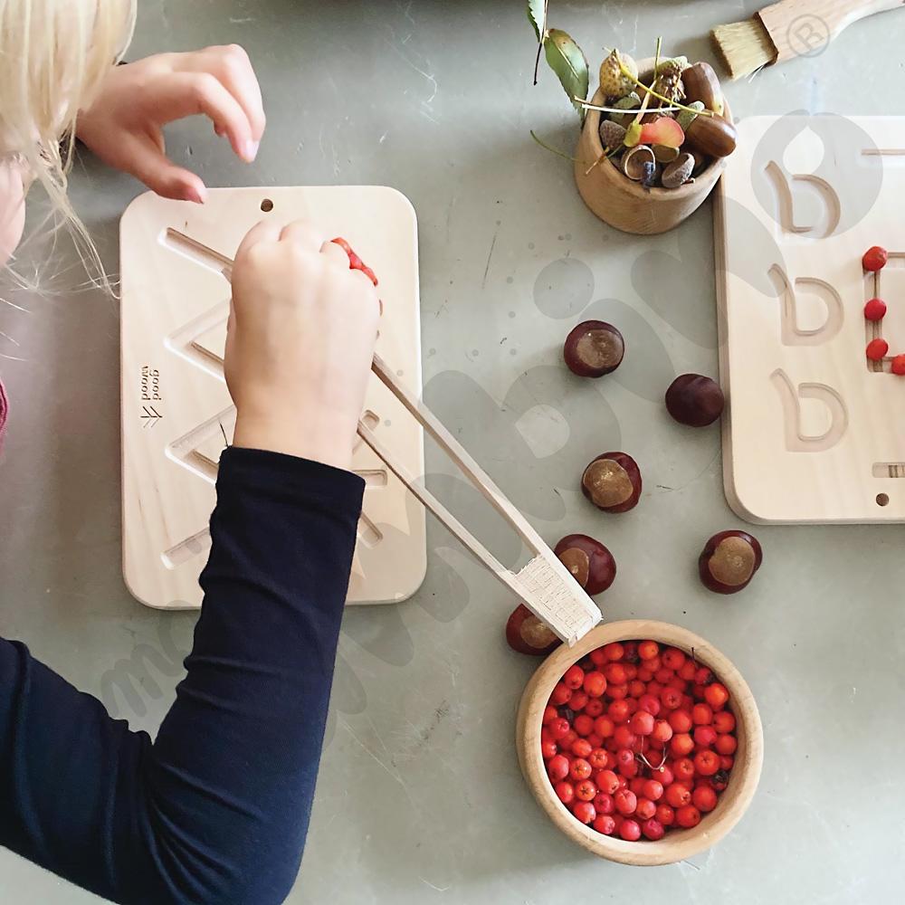 Tablice grafomotoryczne malucha - naturalne  - MED