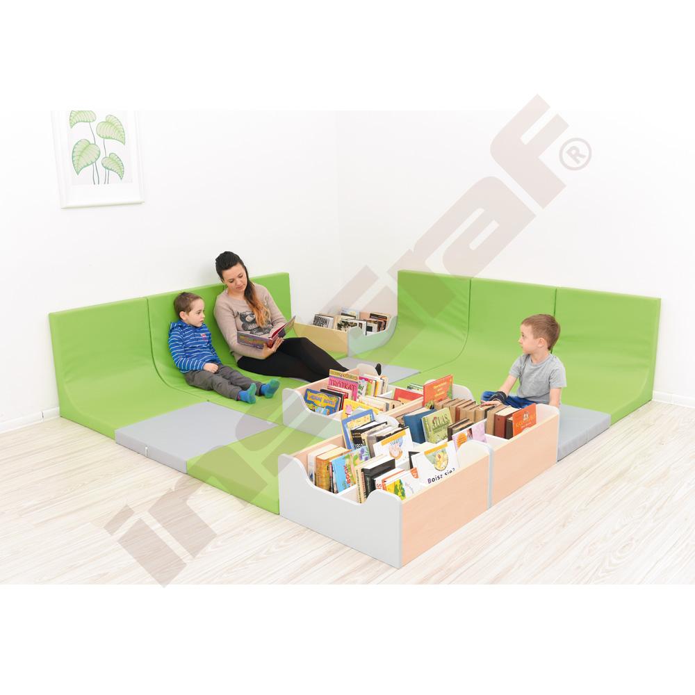 Quadro - sestava 74 - javorovo-šedý zásobník