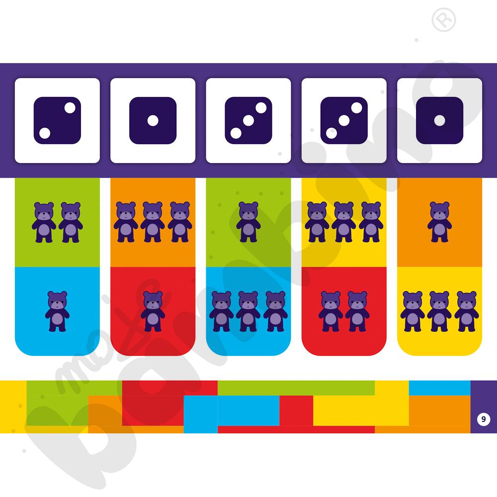 Colorcode - karty zadań - liczby od 1 do 3 