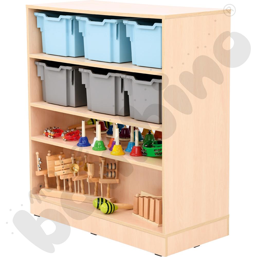 Regał Grande dwustronny - klon jasny