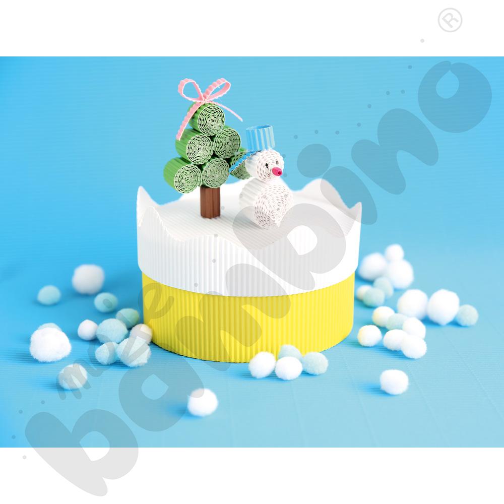 Tektura falista 50 x 70 cm biała