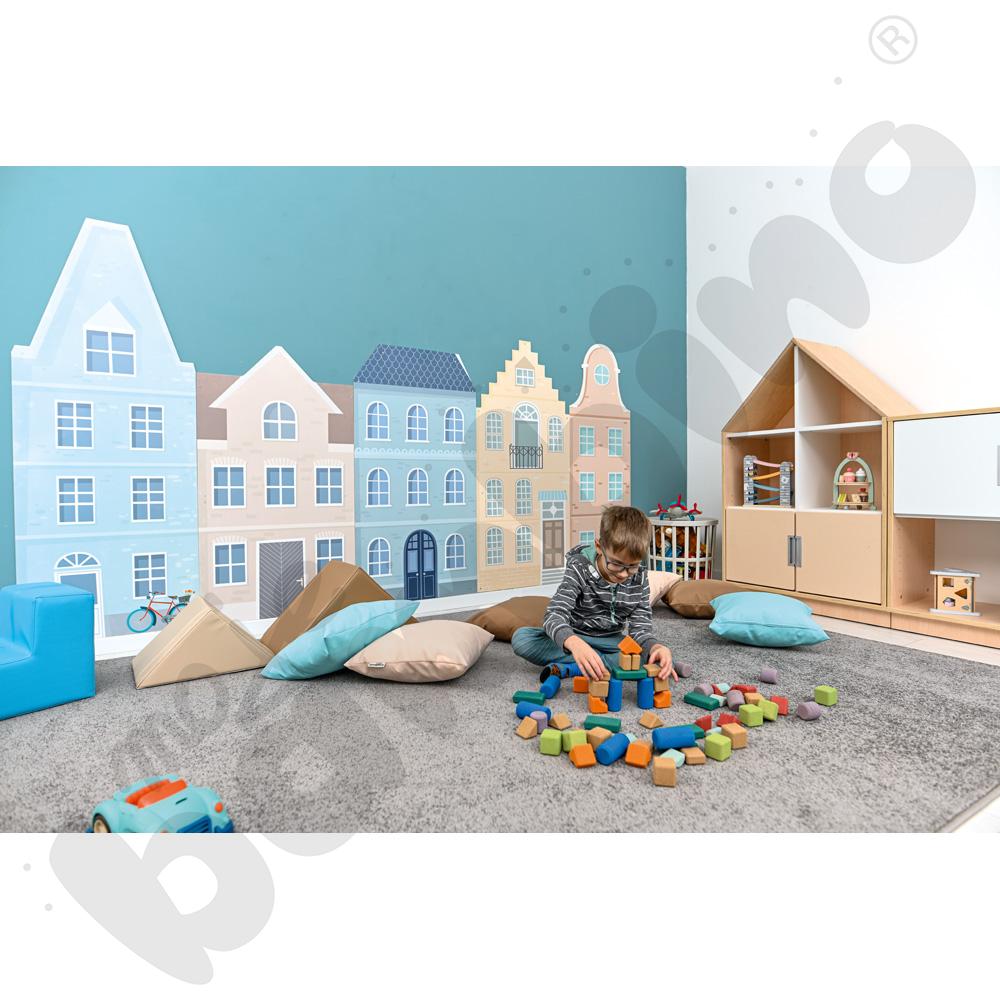 Panel ścienny - dom,  błękitny