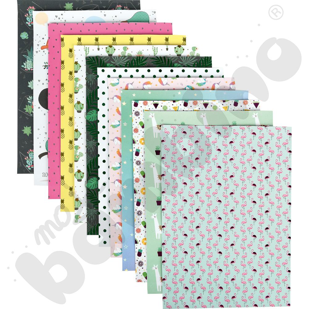 Papier z motywem błyszczącym