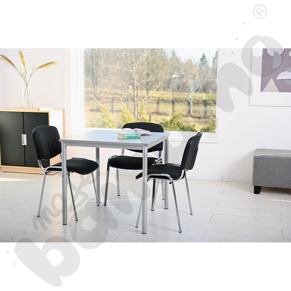 Krzesło konferencyjne ISO Chrom ciemnoszare