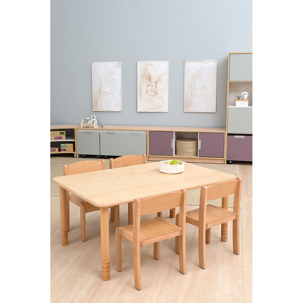 Stôl Flexi obdĺžnikový 120 x 60 cm - HPL javor