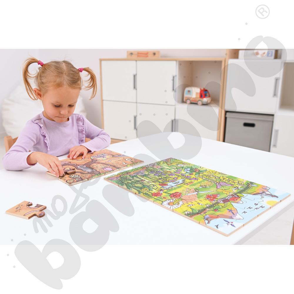 Puzzle podłogowe Łąka kwietna