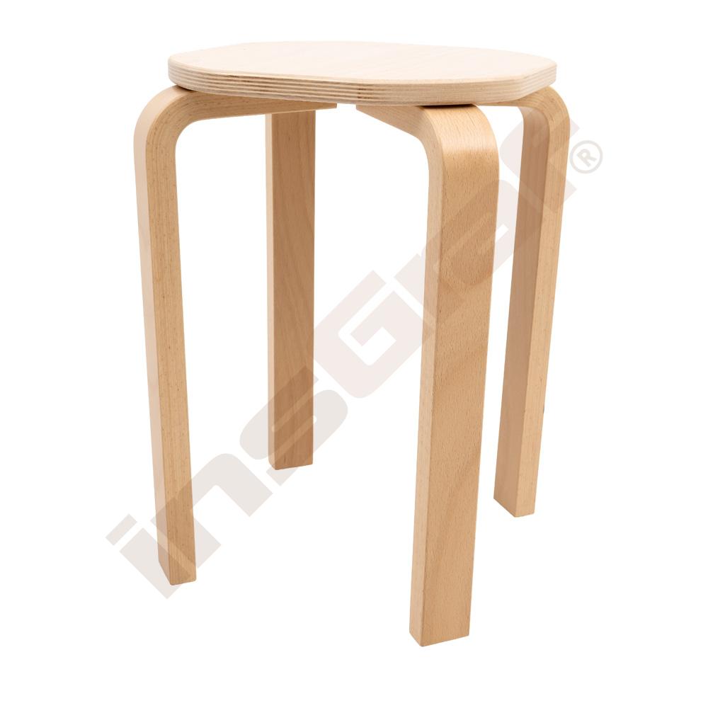 Holzhocker 6, SH 46 cm
