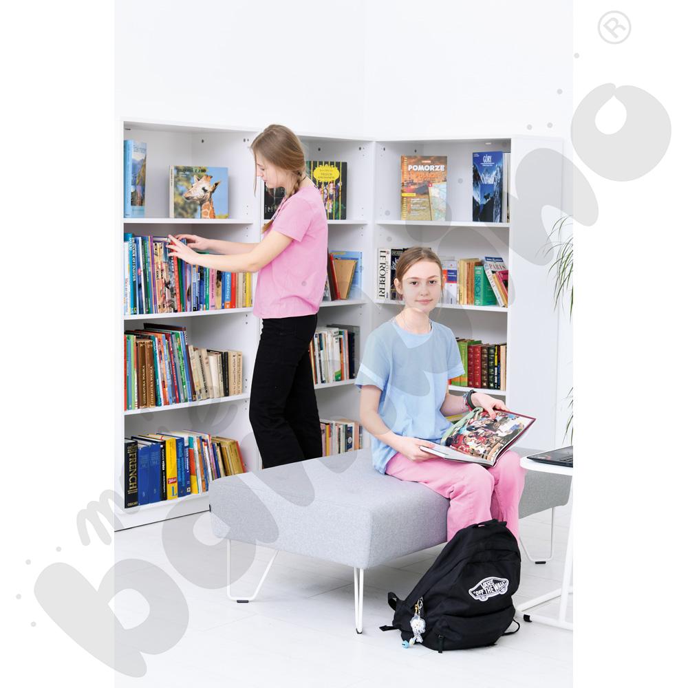 Quadro – szafka XL z 3 półkami, biała