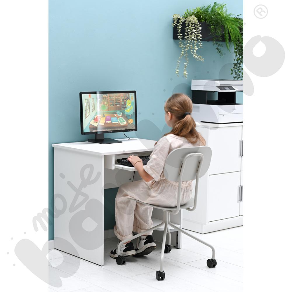 Krzesło na kółkach New School jasnoszare