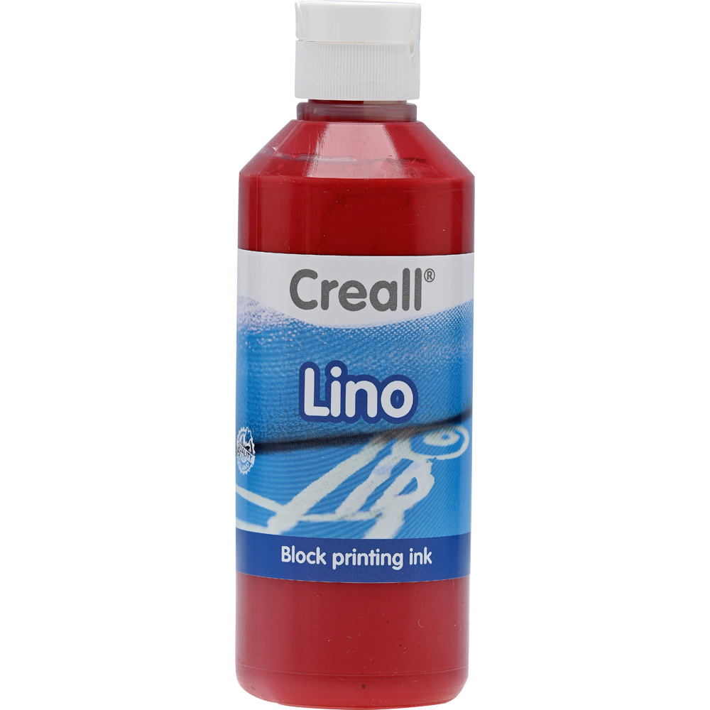 Creall Lino farba na linoryt 250 ml, červená
