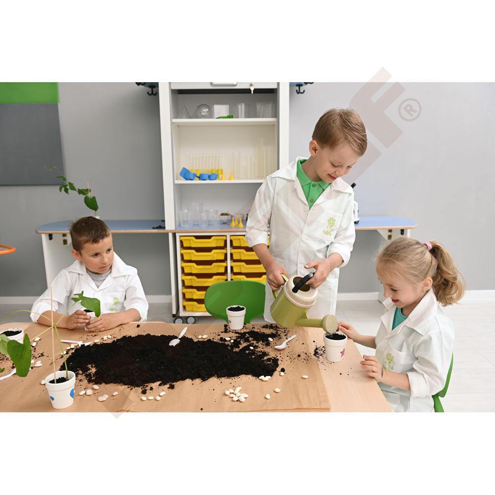 Pracovní deska Quadro čtvercová, limetková hrana