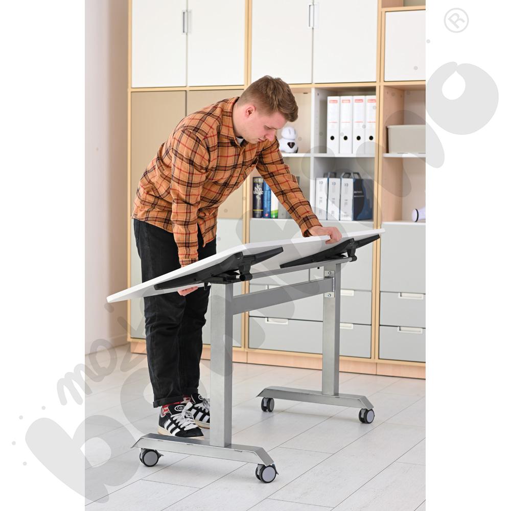 Stół mobilny składany Nest 150 x 60 cm - biały