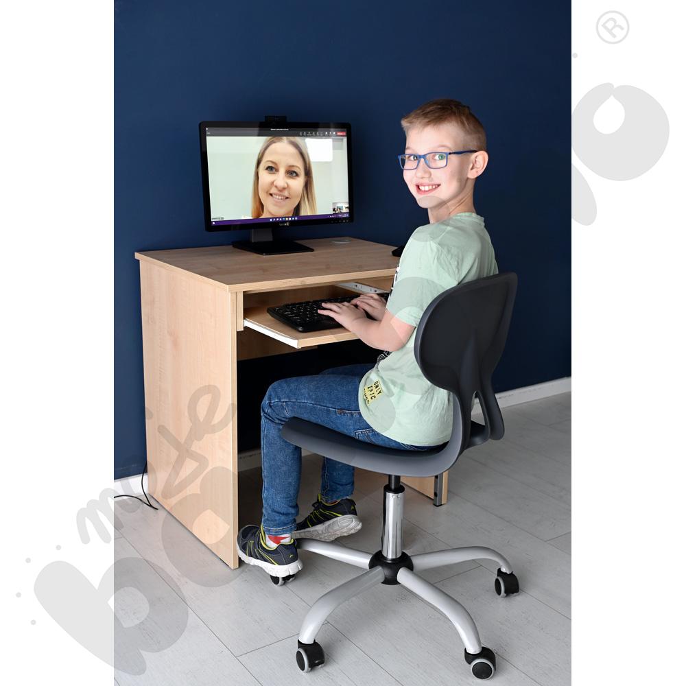 Stolik komputerowy STANDARD  z półką na komputer i szufladą na klawiaturę - klon 375