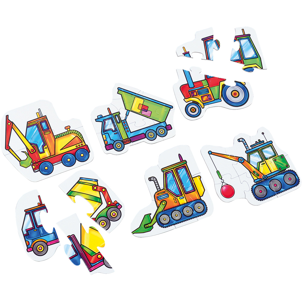 Puzzle pre maličkých - stavebné stroje