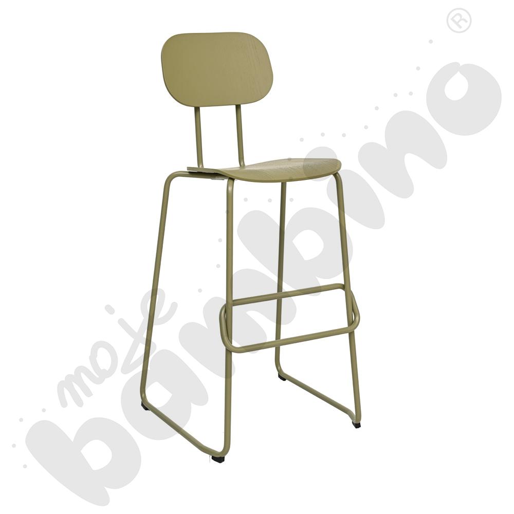 Hoker wysoki New School oliwka