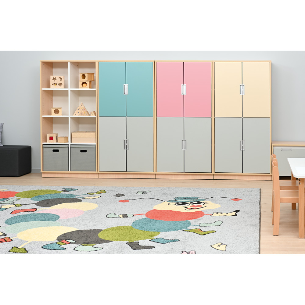 Quadro - skrinka XL s 3 policami, javor