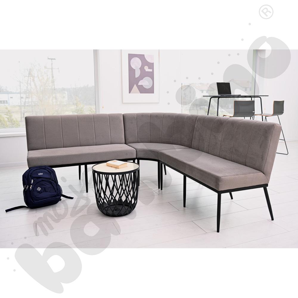 Narożnik z oparciem Xena szarobrązowy