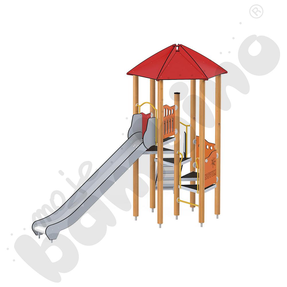 Orbis - baszta 8, drewniane słupy