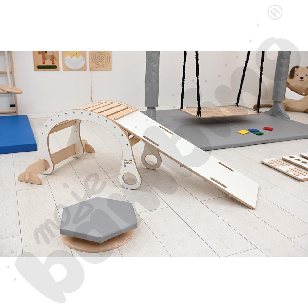 Drewniany bujak Good Wood - biały - MED