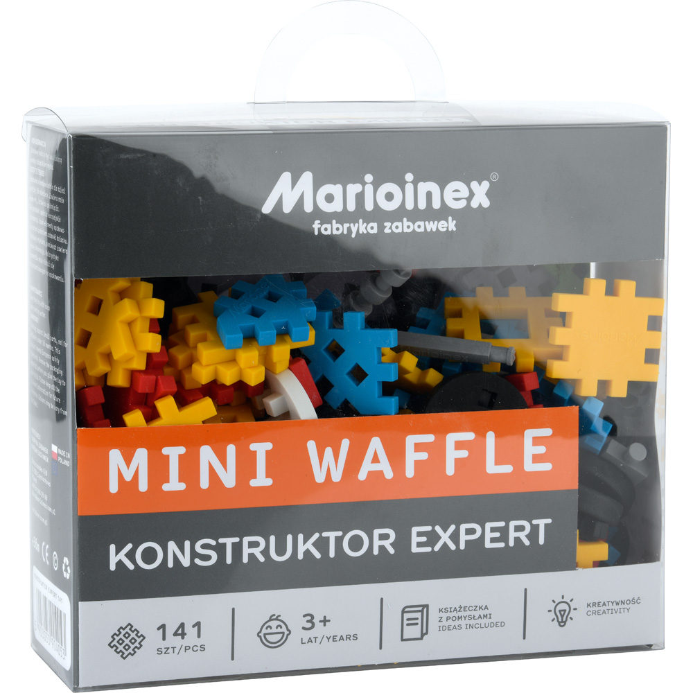 Mini oplátky sada Konstruktor expert, 141 dielov
