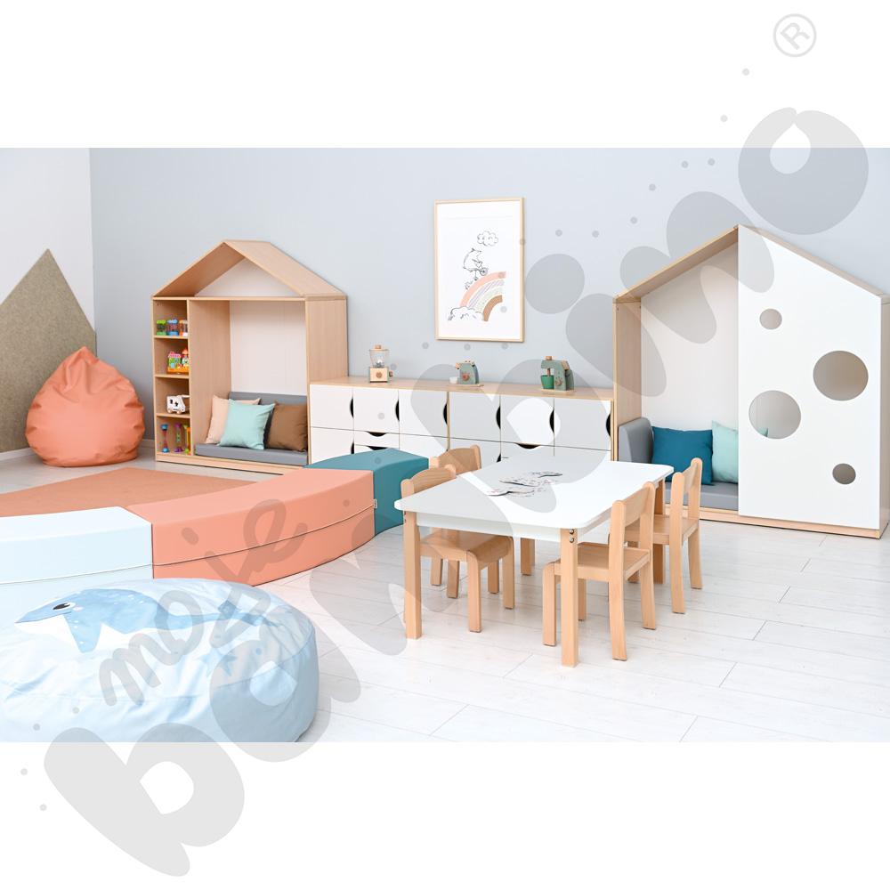 Biblioteczka-domek Feria, klon jasny