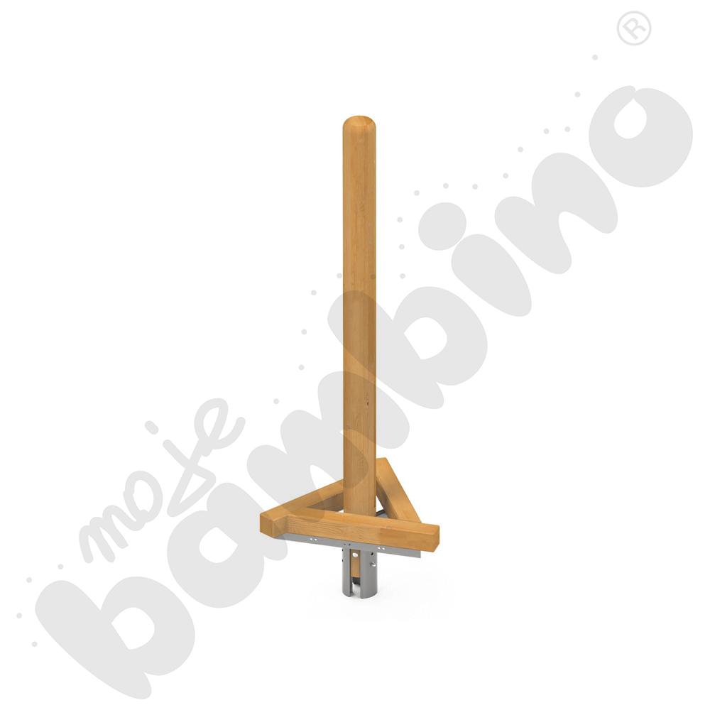 Stacja drewniana z podestem drewnianym