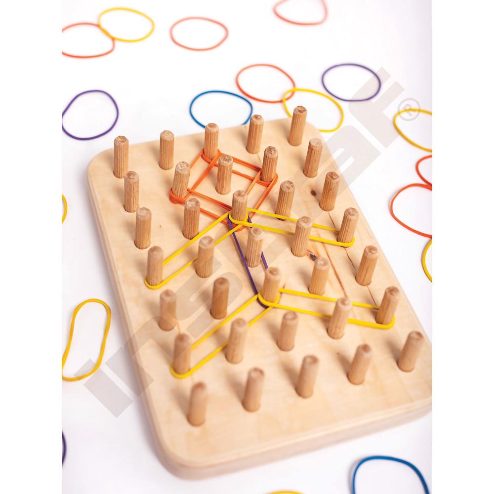 Dřevěný montessori Geoplán Good Wood - přírodní - MED