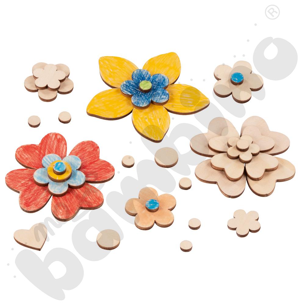 Kwiatki do ozdabiania, 75 elem.