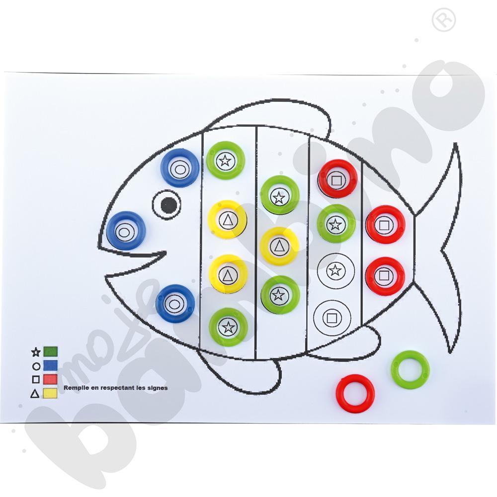 Mozaiki Maxi - zestaw edukacyjny, 9 kol.